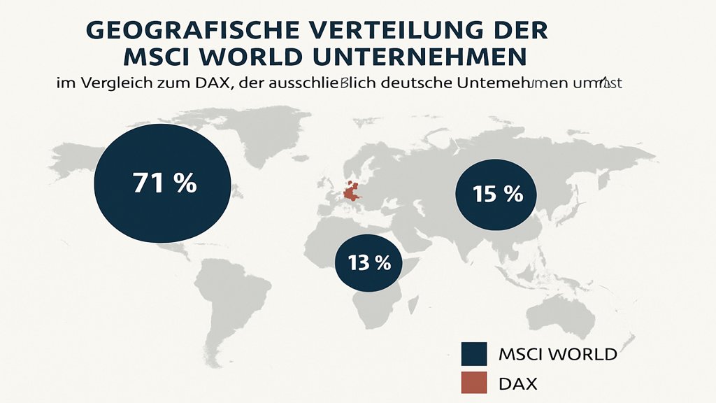 Geografische Verteilung MSCI World vs DAX.