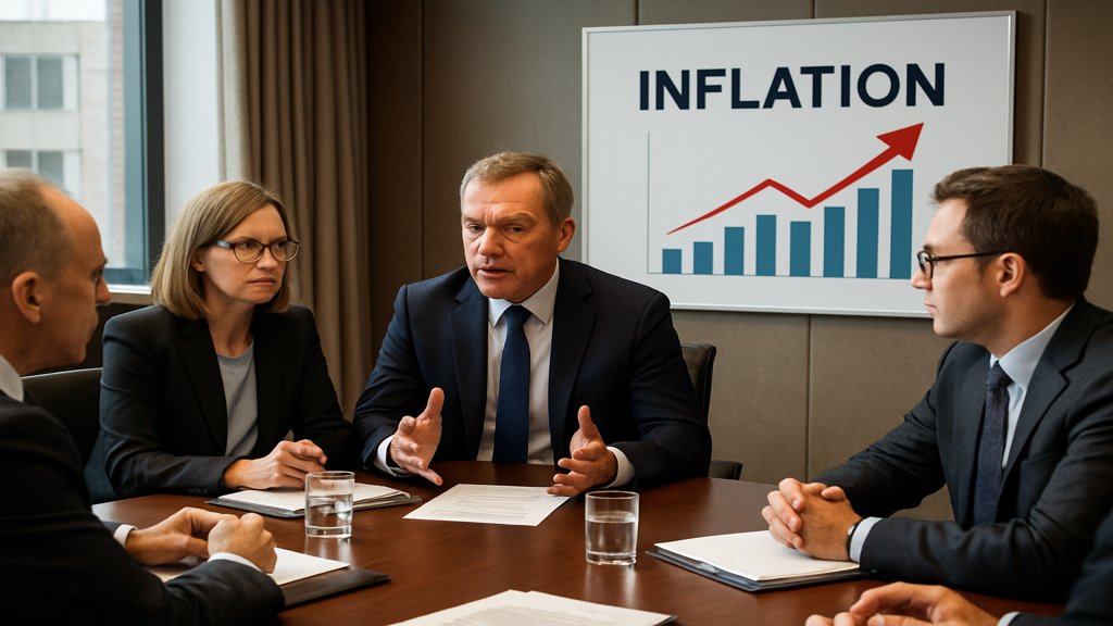Politische Entscheidungsträger diskutieren Strategien zur Bekämpfung der Inflation.