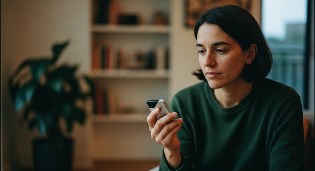 Eine Person hält nachdenklich ein Ledger Wallet in der Hand, ein Symbol für sichere Krypto-Verwahrung.
